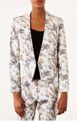 Topshop Floral Print Crop Jacket $45 (on sale) *I just bought this. It's amazing. 