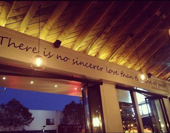 “There is no sincerer love than the love of food” Upper West Santa Monica