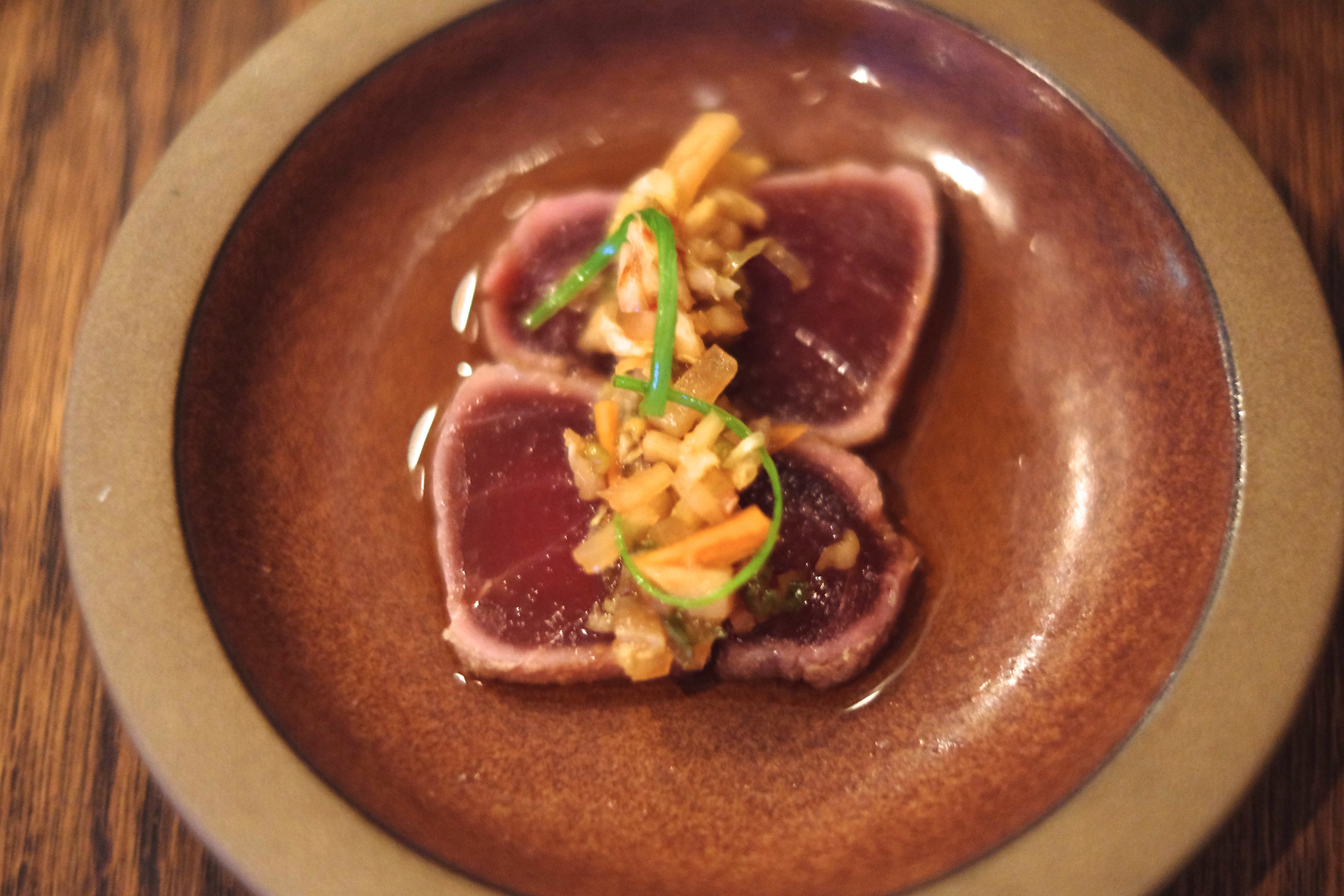 Yellowfin Tuna Tataki at Son of a Gun Love & Loathing Los Angeles