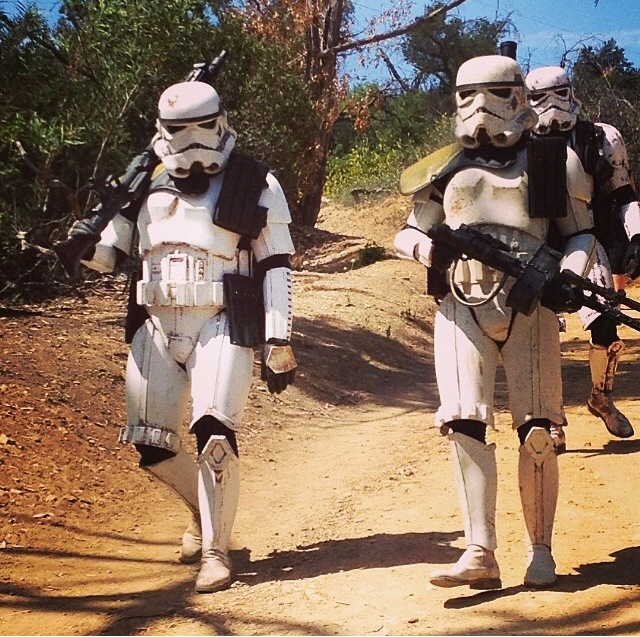 Only In LA Stormtroopers On Runyon 