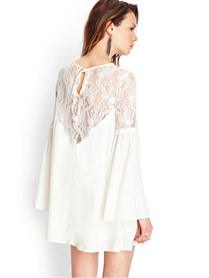 Forever 21 Crocheted Lace Shift Dress $29.80