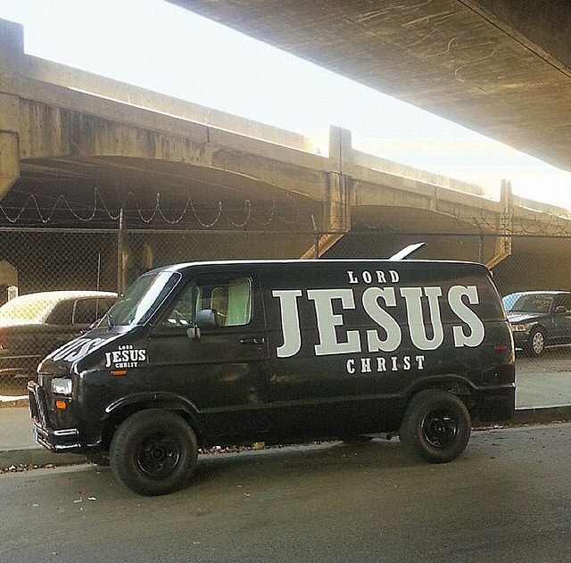 Only In LA Jesus Van