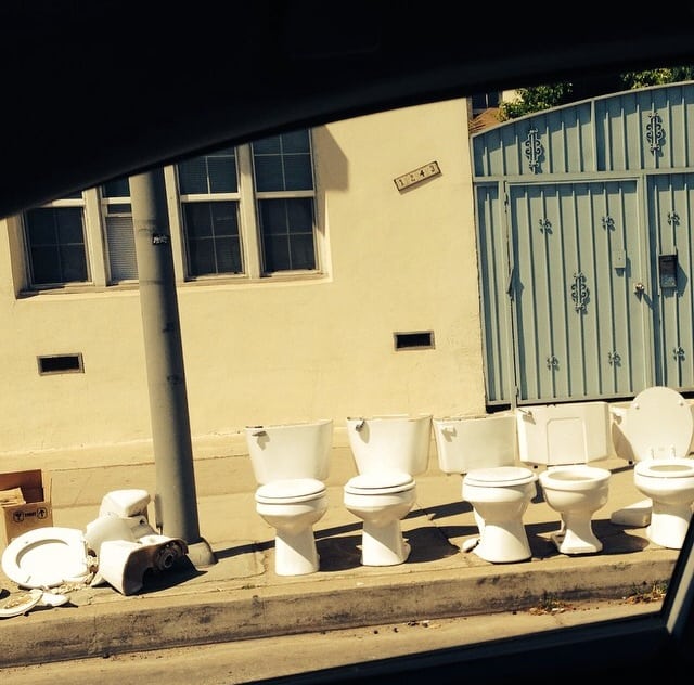 Only In LA toilets