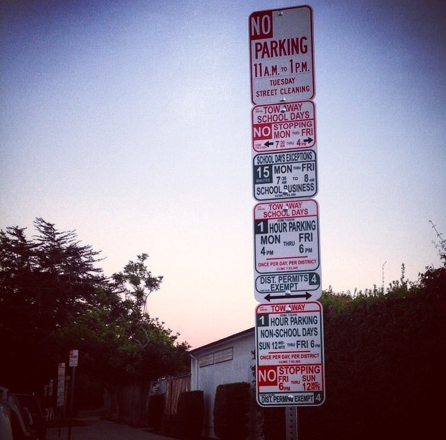 Only In LA: Parking Signs