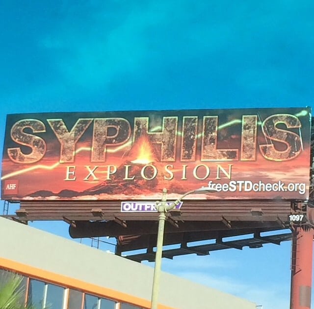 Only In LA: "Syphilis Explosion" billboard 