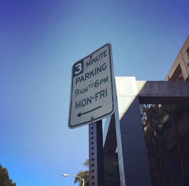 Only In LA: 3 minute parking