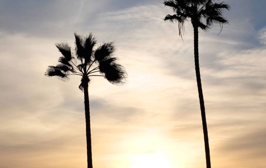 Chilly Manhattan Beach Day At Sunset