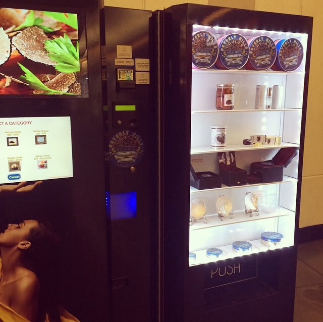 Only In LA: caviar vending machine