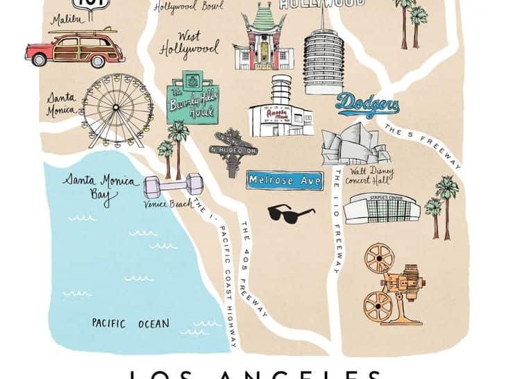 The Cutest Map Of LA, Maybe Ever.