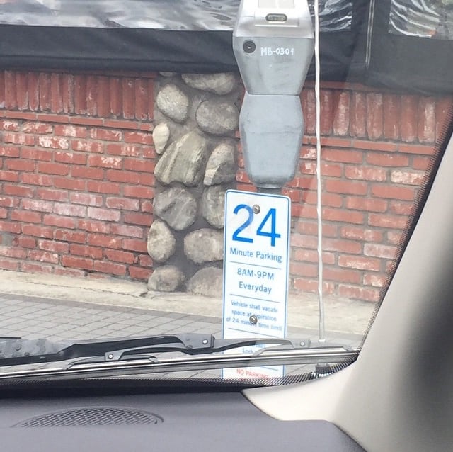 Only In LA: 24 minute parking