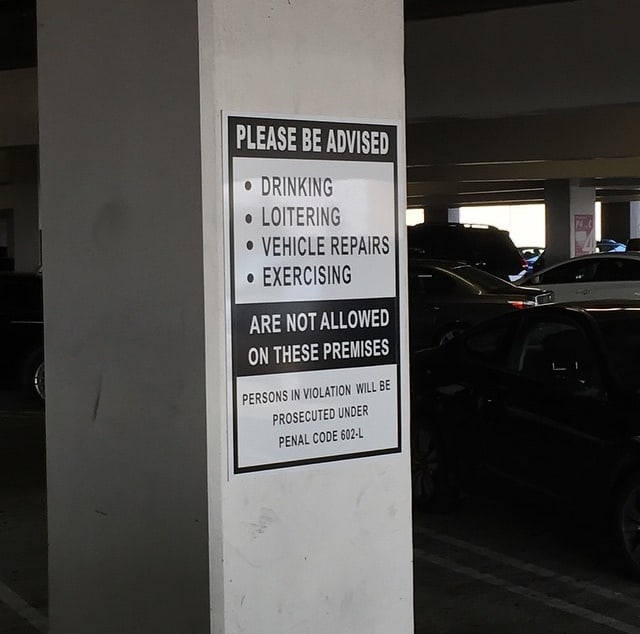 Only In LA: Parking Structure Signs
