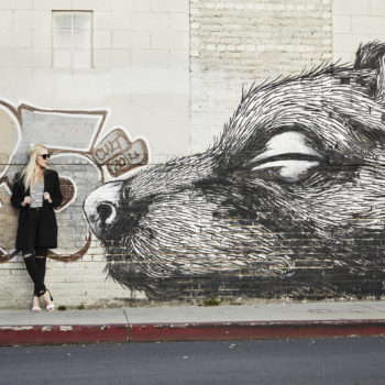 Black. White. Red. + DTLA Street Art