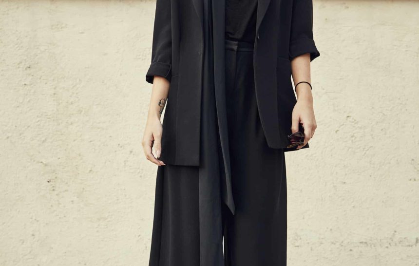 A New Take on A Black Suit