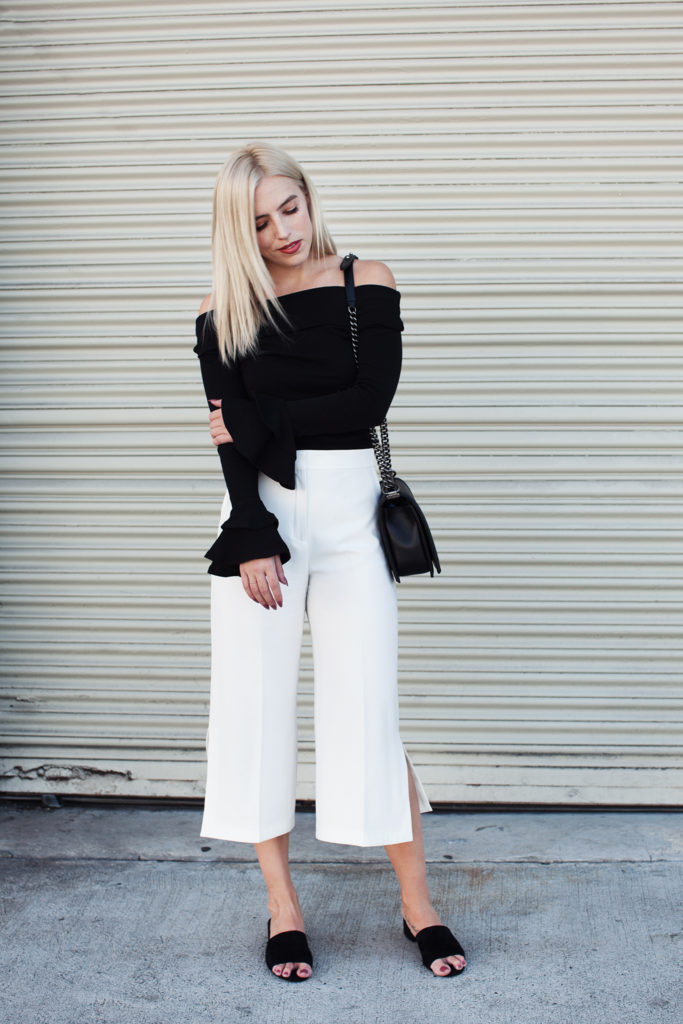 Love and Loathing LA White Culottes