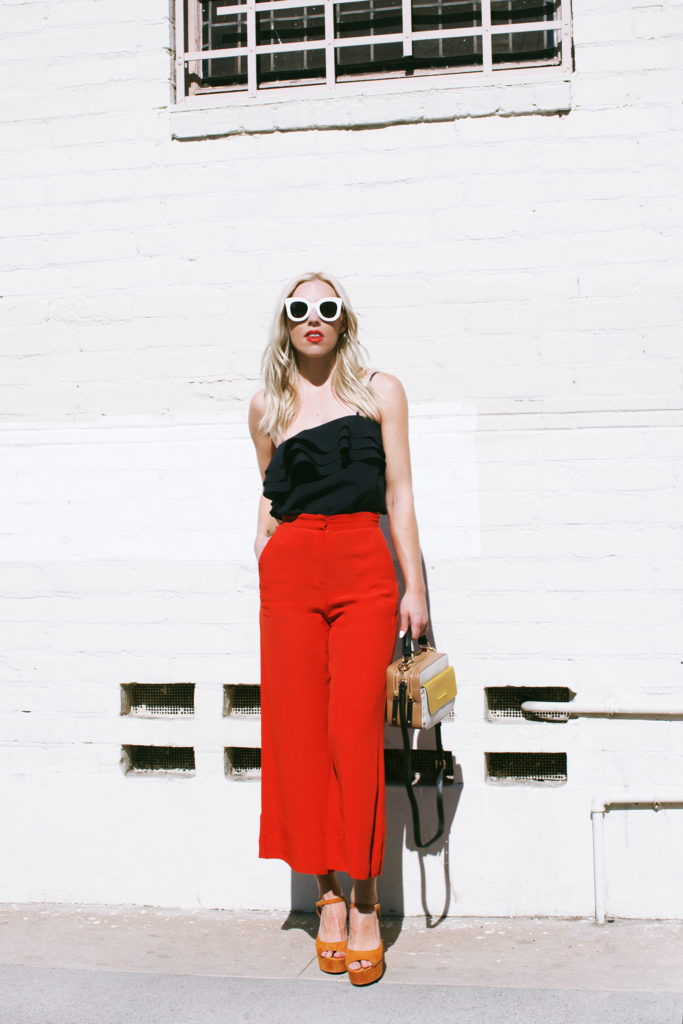 Love and Loathing LA Colorblocking Culottes