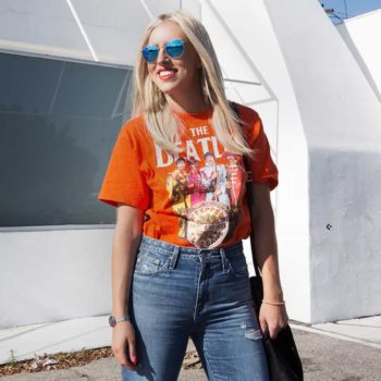 HIGH WASTED AG JEANS + A VINTAGE TEE