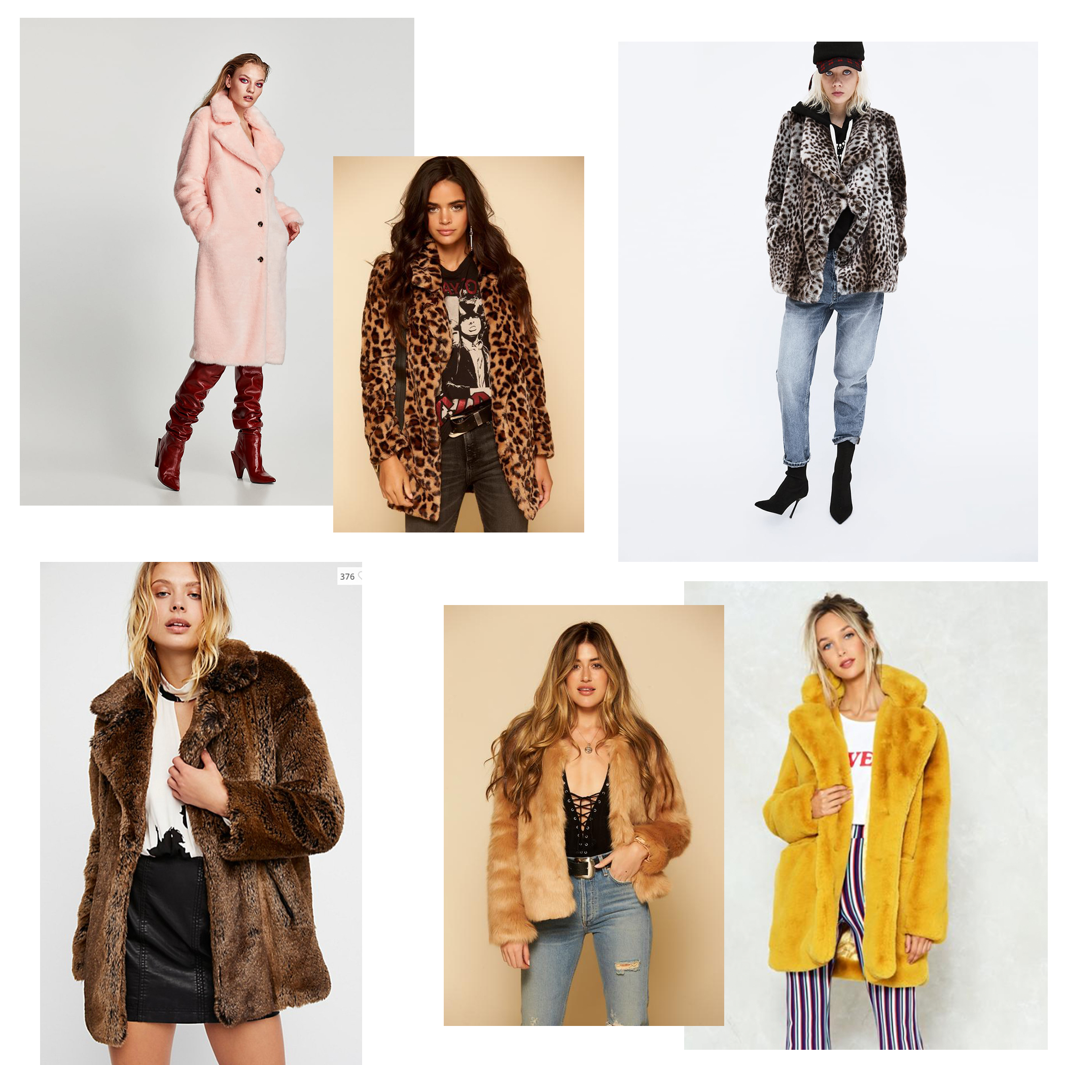 zara faux fur jackets