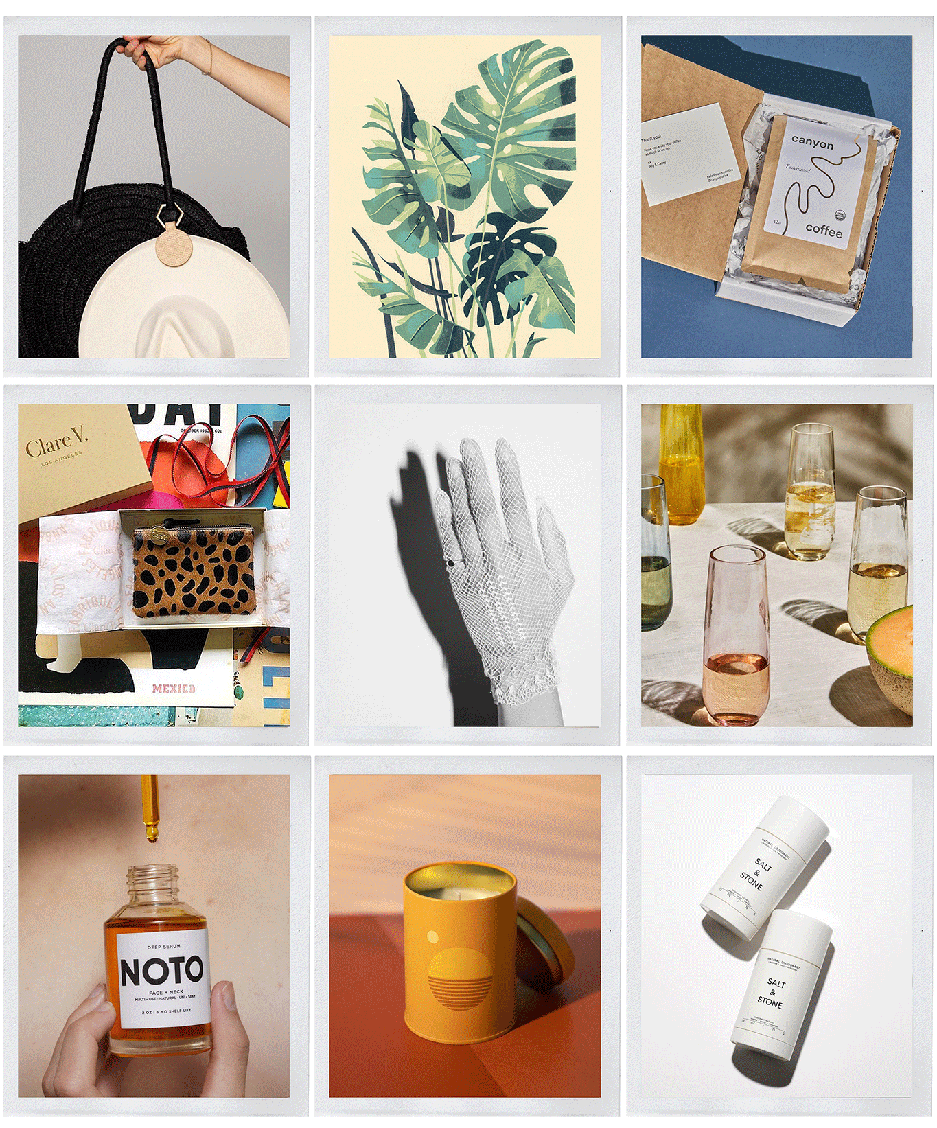 a collage of products for LA MADE HOLIDAY GIFT guide